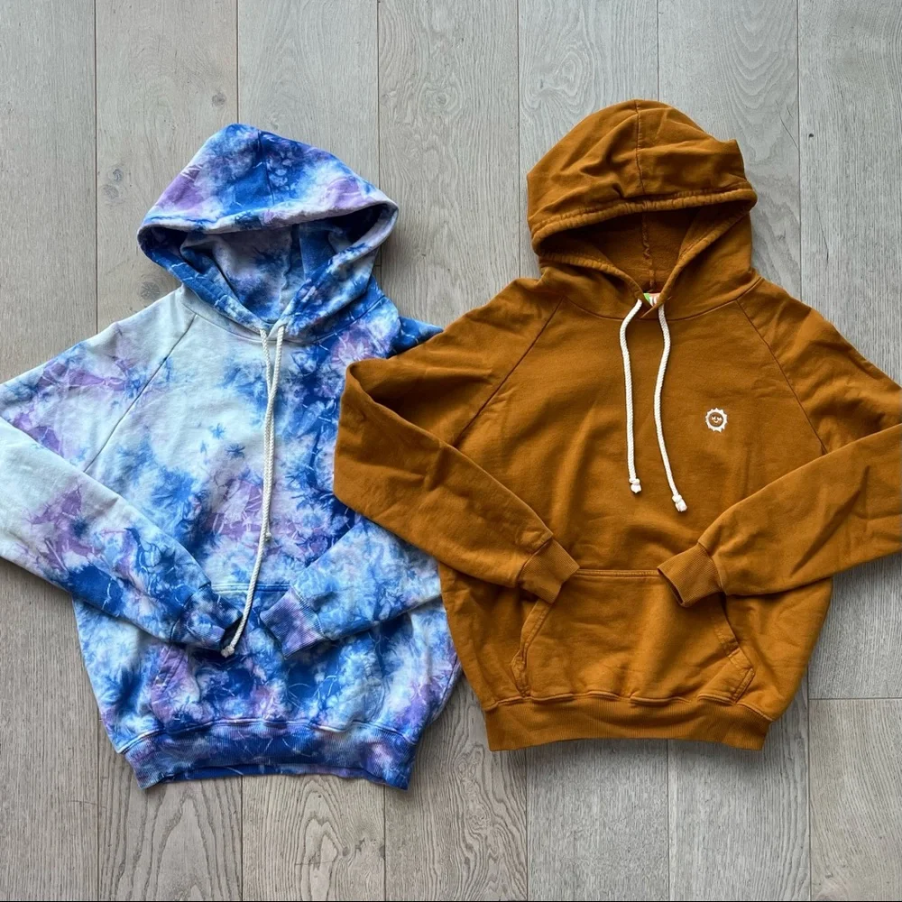 Big Bud Press Tie Dye and Marigold Hoodie Pullover Sweatshirts Size XS - Picture 1 of 6